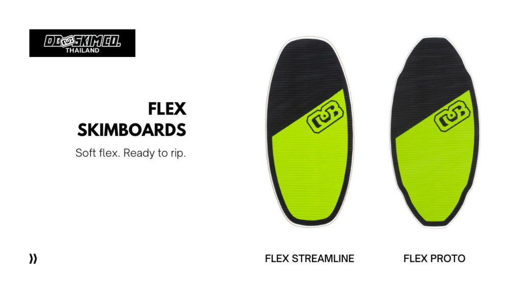 Flex Streamline and Flex Proto by DB Skimboards